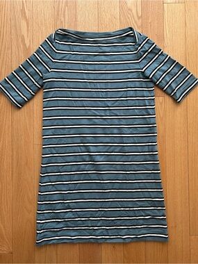 Lou & Grey Blue Striped Boatneck Tunic